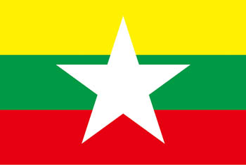 National Flag：Republic of the Union of Myanmar
